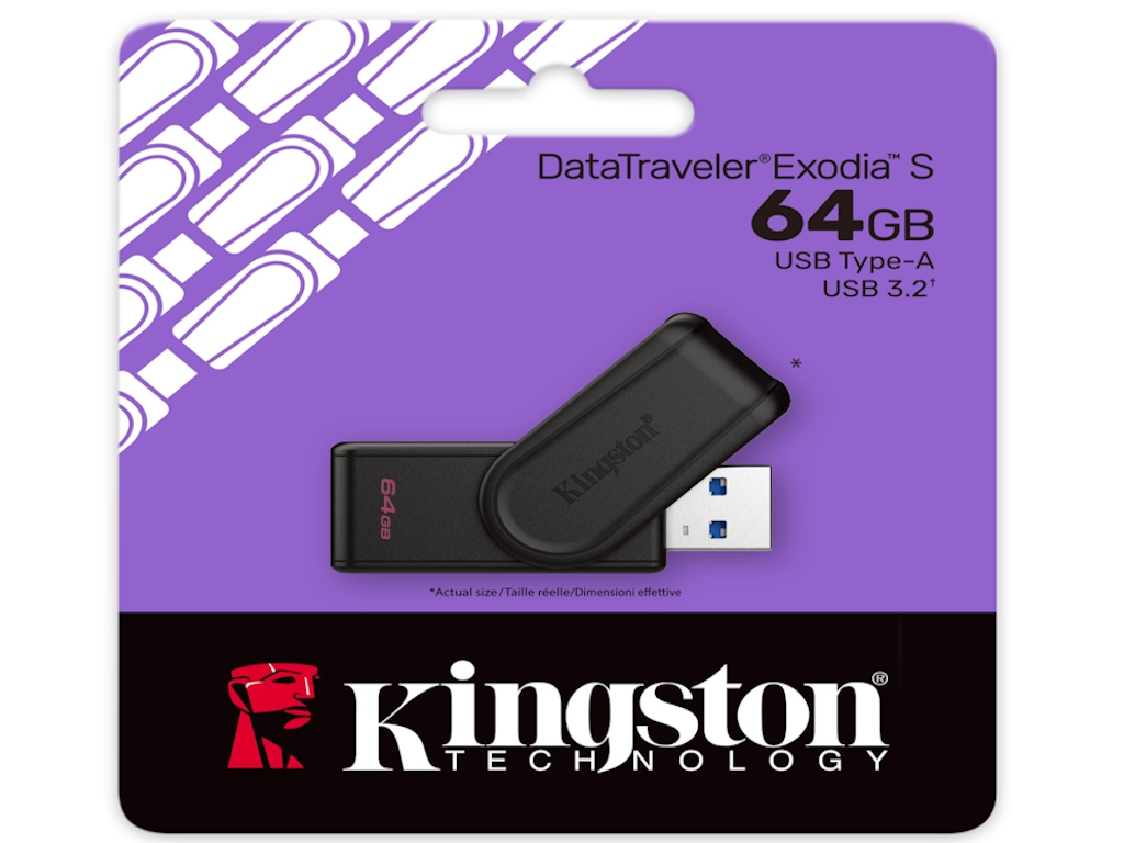 USB memorija KINGSTON DTXS/64GB/64GB/DataTraveler Exodia S/3.2/crna - Slika 3